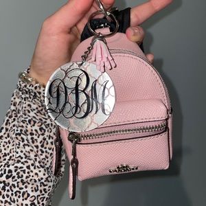 Coach mini book bag keychain